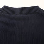 DIOR CD All-Over Jacquard Cotton Knit Crew-Neck Sweater