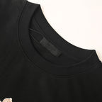 PRADA Inverted Triangle Logo Embroidered T-Shirt