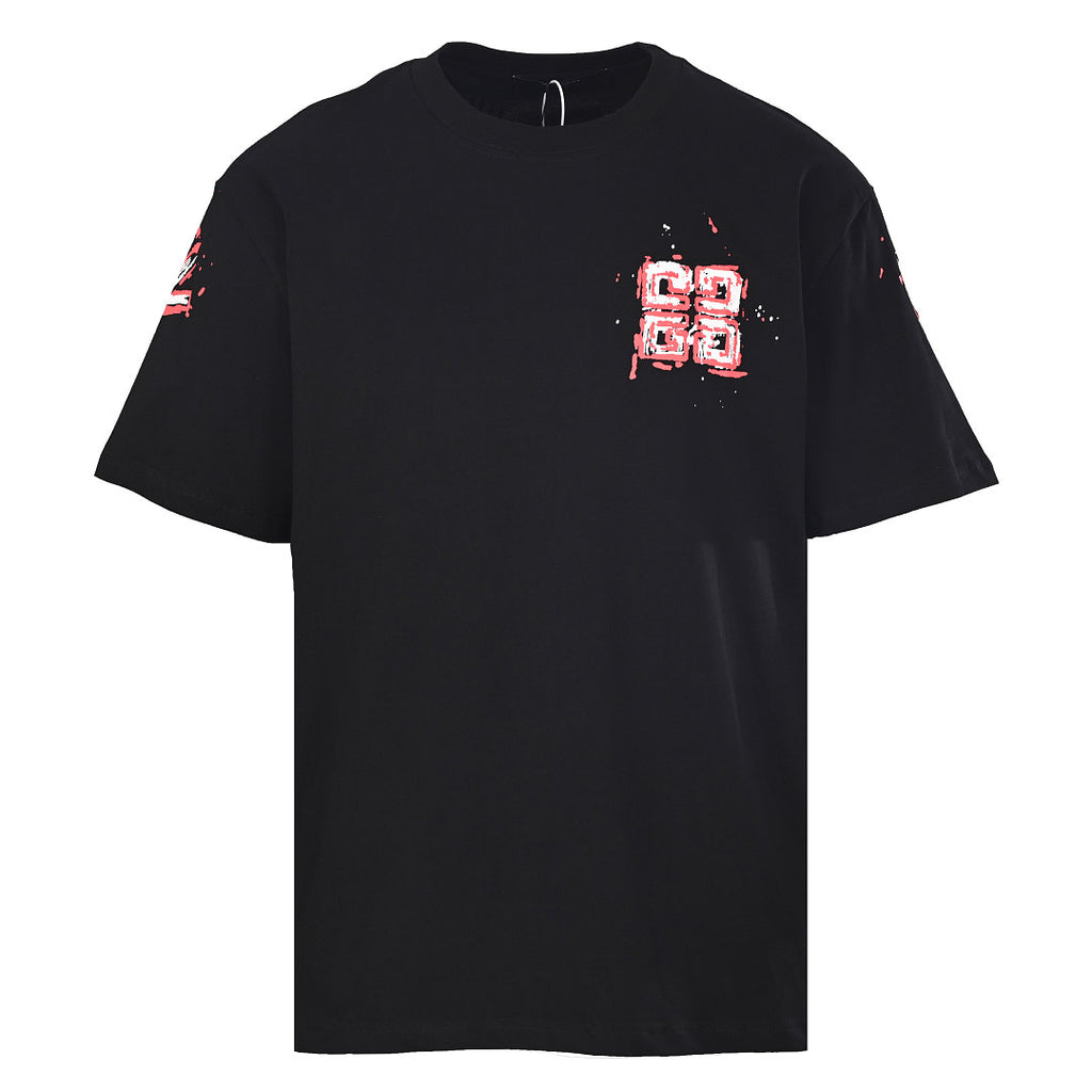 Givenchy 4G Graffiti Paint Splash Oversized T-Shirt – Black