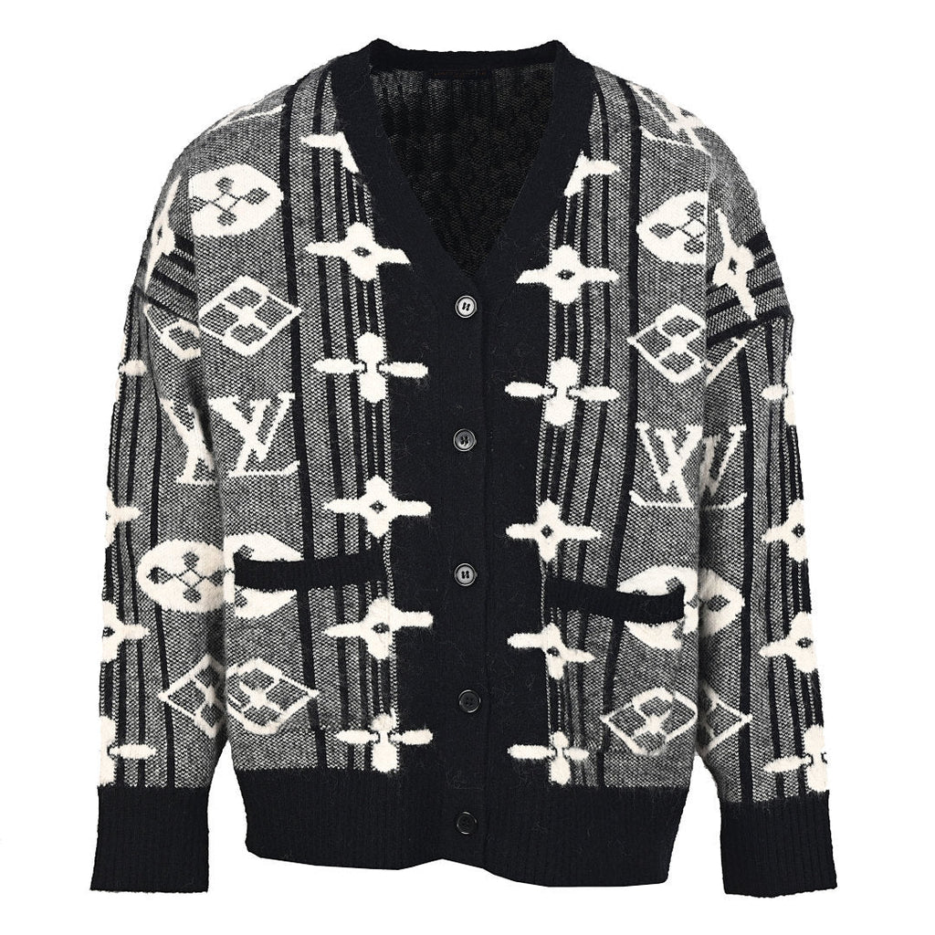 Louis Vuitton Monogram Jacquard Cotton Sweatshirt – Signature LV Heritage Piece