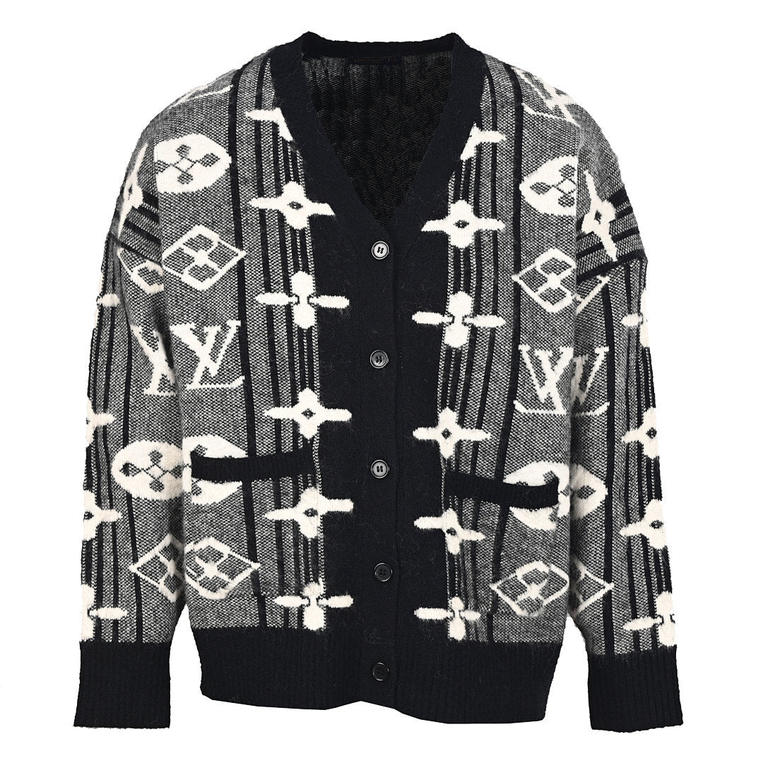 Louis Vuitton Monogram Jacquard Cotton Sweatshirt – Signature LV Heritage Piece
