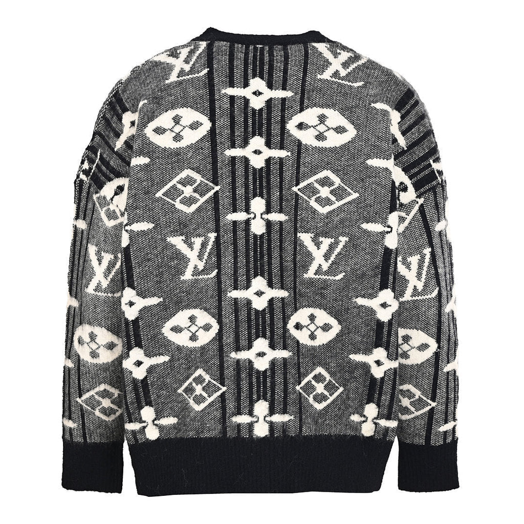 Louis Vuitton Monogram Jacquard Cotton Sweatshirt – Signature LV Heritage Piece