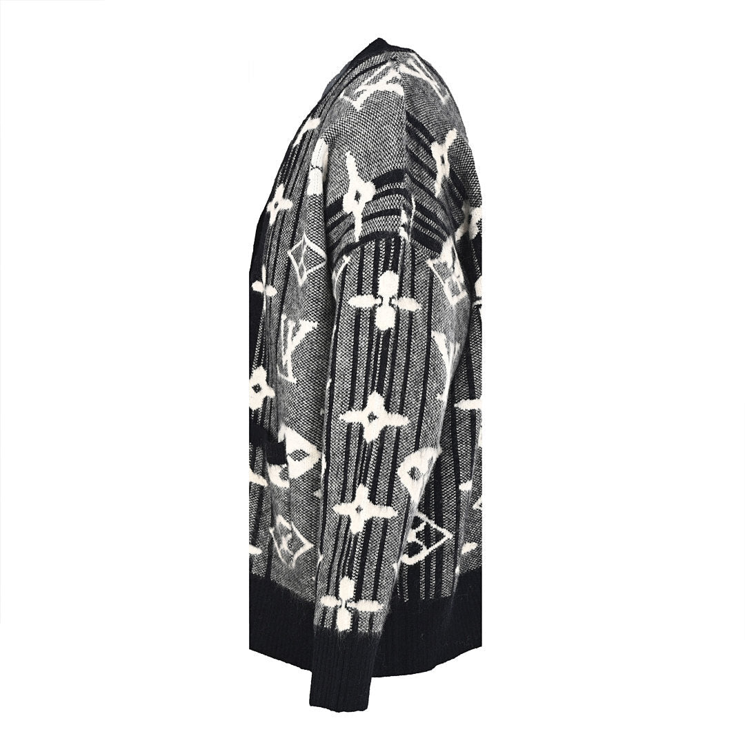 Louis Vuitton Monogram Jacquard Cotton Sweatshirt – Signature LV Heritage Piece