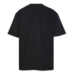 Fendi Roma Perforated Leather Zip Pocket T-Shirt — Black