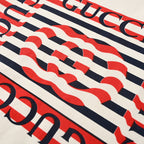 Gucci Nautical Wave-Print Short-Sleeve Shirt