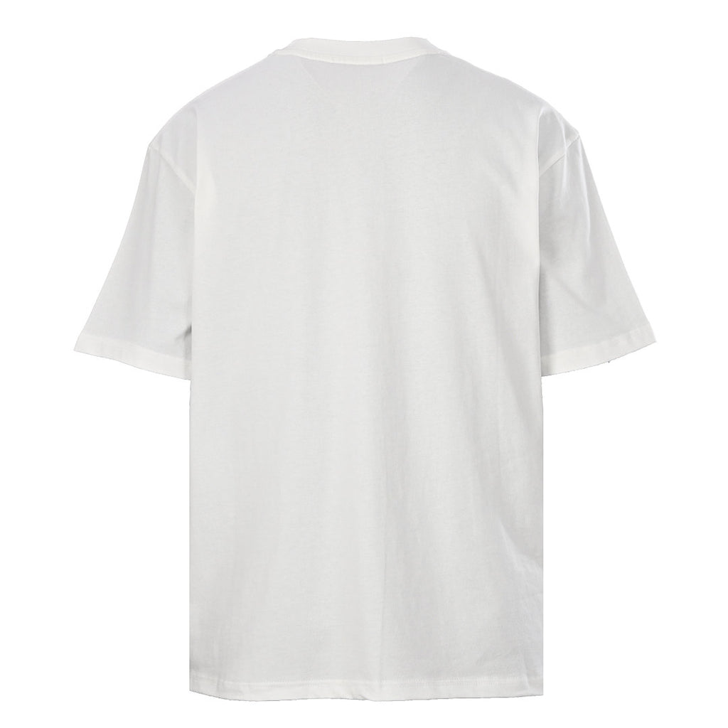 Fendi Roma FF Monogram Leather Pocket T-Shirt — White