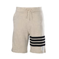 Thom Browne 4-Bar Stripe Sweat Shorts – Natural White