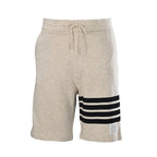 Thom Browne 4-Bar Stripe Sweat Shorts – Natural White