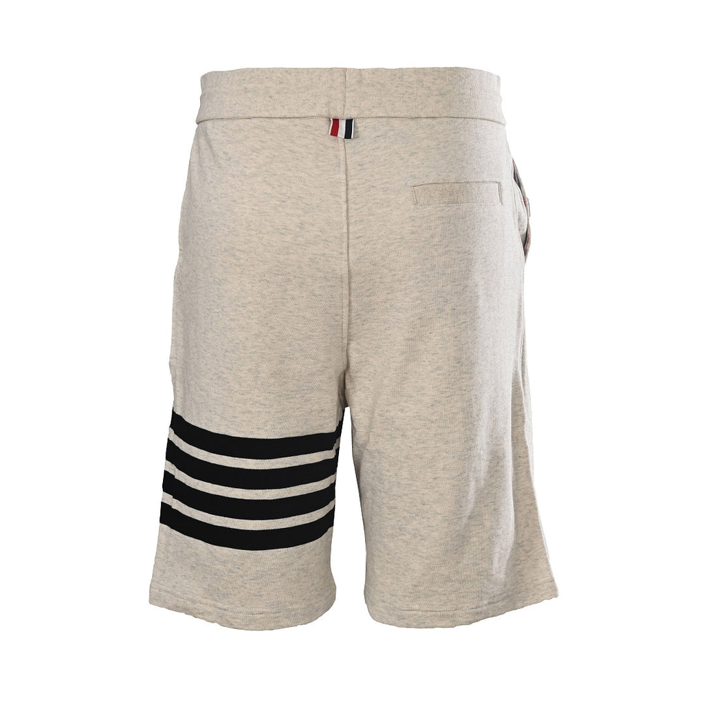Thom Browne 4-Bar Stripe Sweat Shorts – Natural White