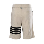 Thom Browne 4-Bar Stripe Sweat Shorts – Natural White