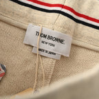 Thom Browne 4-Bar Stripe Sweat Shorts – Natural White