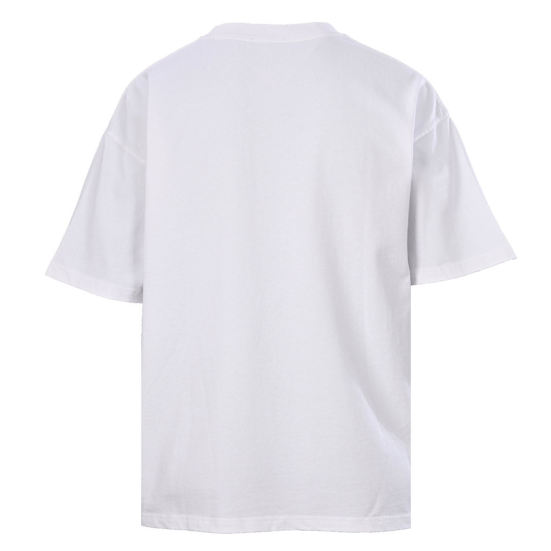 Fendi Roma Beaded & Embroidered Logo T-Shirt — White