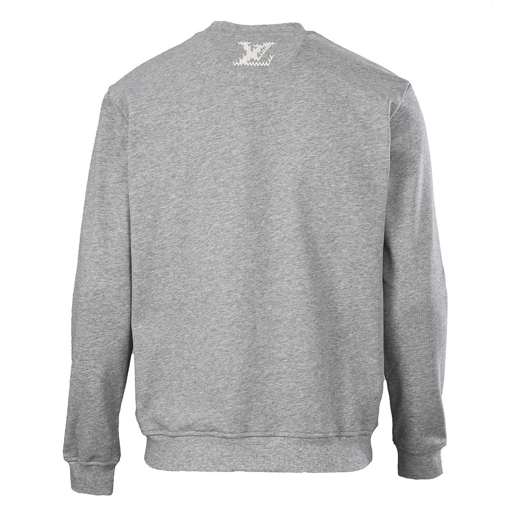 Louis Vuitton Marque Déposée Embroidered Crewneck Sweatshirt — Grey