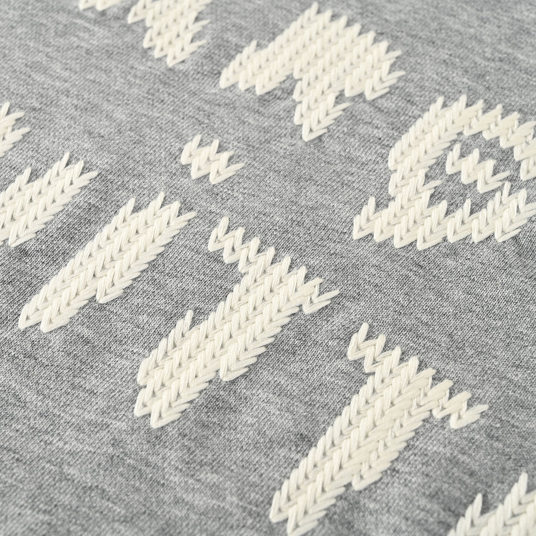 Louis Vuitton Marque Déposée Embroidered Crewneck Sweatshirt — Grey