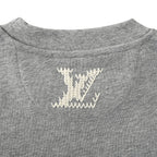 Louis Vuitton Marque Déposée Embroidered Crewneck Sweatshirt — Grey