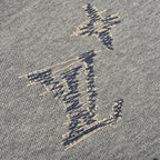 Louis Vuitton Monogram Embroidered Zip Hoodie — Grey