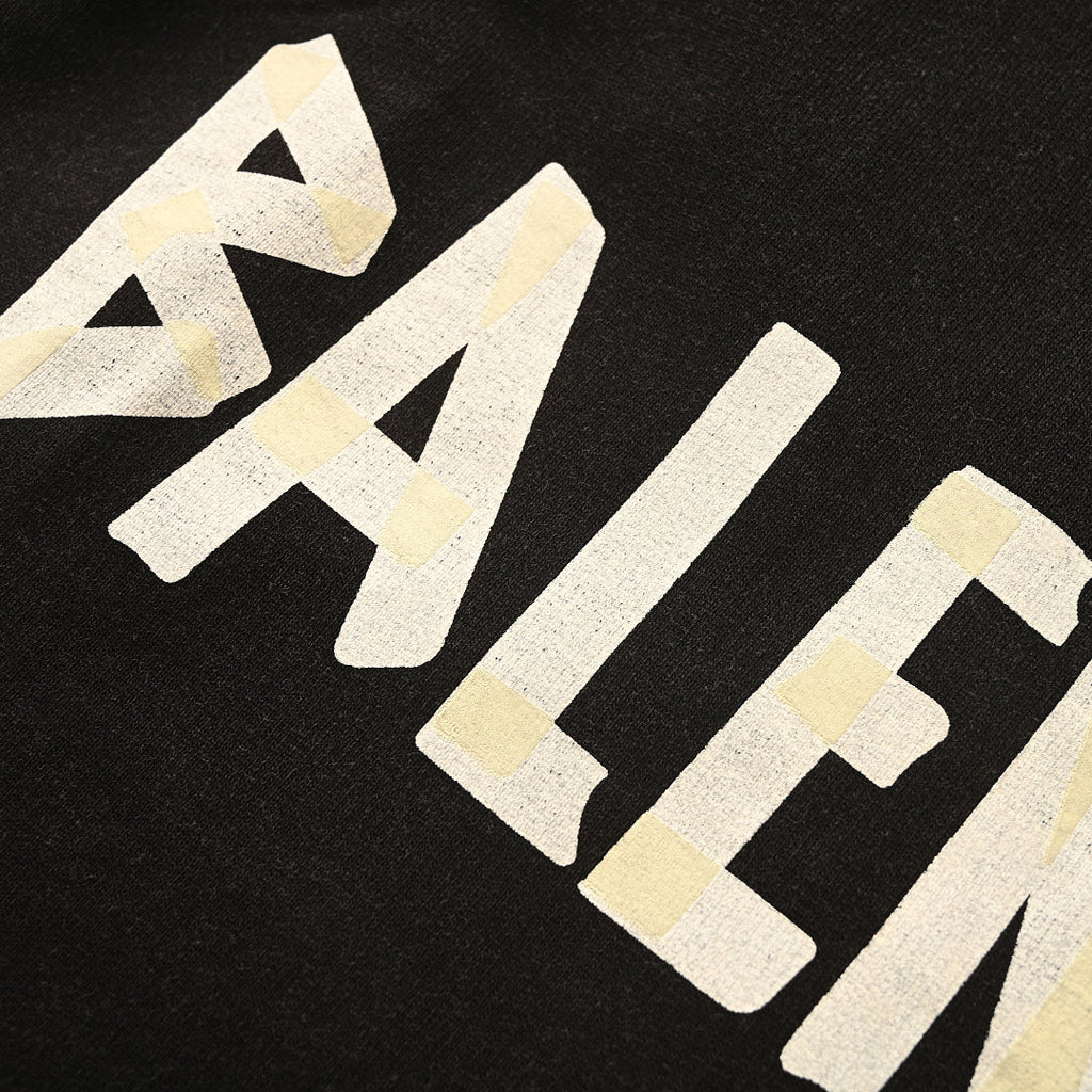 BALENCIAGA Washed Distressed Textured Print Hoodie