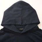 BALENCIAGA Washed Distressed Textured Print Hoodie