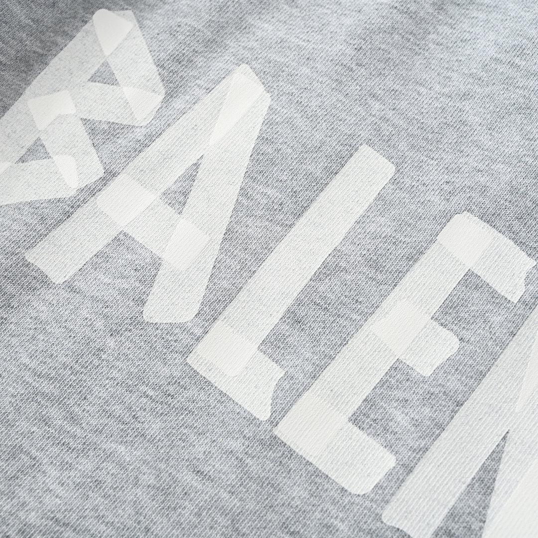 BALENCIAGA Washed Distressed Textured Print Hoodie