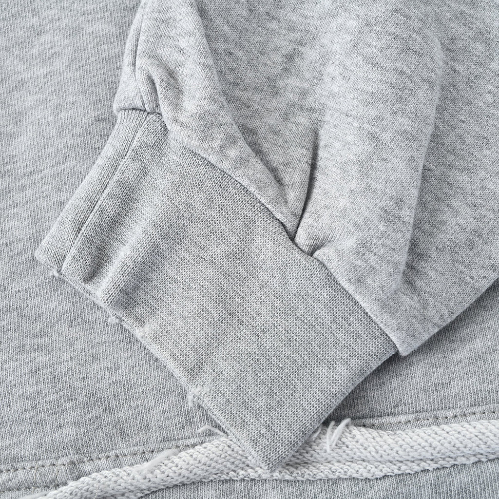 BALENCIAGA Washed Distressed Textured Print Hoodie