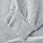 BALENCIAGA Washed Distressed Textured Print Hoodie