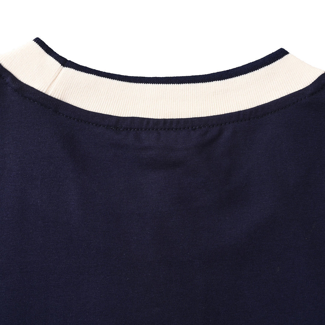 Gucci Double G Embroidered Short-Sleeve Top