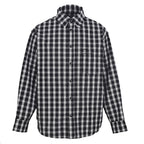 BALENCIAGA Two-Tone Check Frayed Lapel Jacket
