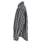 BALENCIAGA Two-Tone Check Frayed Lapel Jacket