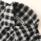 BALENCIAGA Two-Tone Check Frayed Lapel Jacket