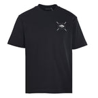 Balenciaga Embroidered Patch T-Shirt with 3M Reflective Stitching – Black