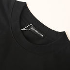 Balenciaga Embroidered Patch T-Shirt with 3M Reflective Stitching – Black