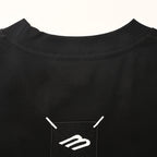 Balenciaga Embroidered Patch T-Shirt with 3M Reflective Stitching – Black
