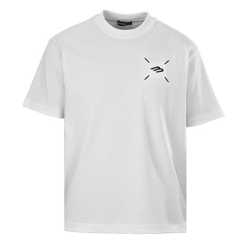 Balenciaga B Badge Patch Oversized T-Shirt – White