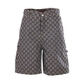 Gucci GG Monogram Denim Shorts – Grey