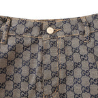 Gucci GG Monogram Denim Shorts – Grey