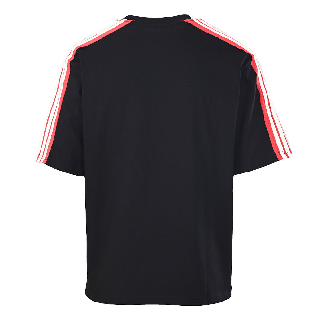 BALENCIAGA Unity Sports Icon Embroidered Double-Ring Color-Block Striped T-Shirt