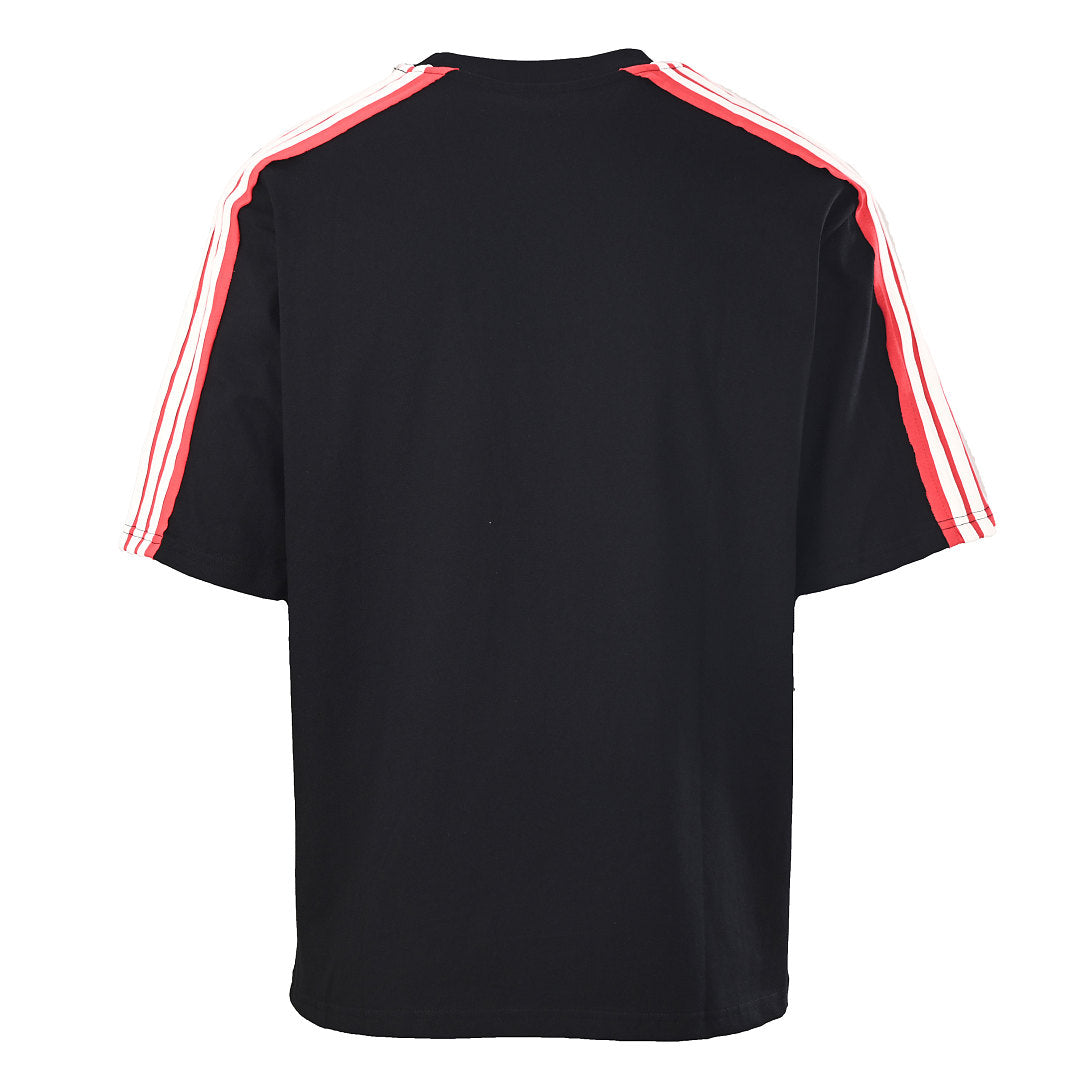 BALENCIAGA Unity Sports Icon Embroidered Double-Ring Color-Block Striped T-Shirt