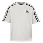 Balenciaga x Adidas Three-Stripe Oversized T-Shirt – White