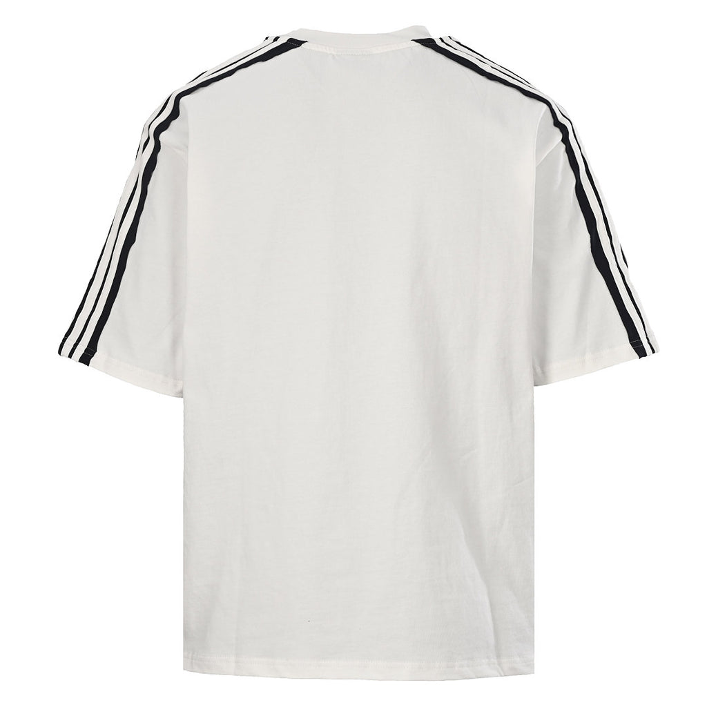 Balenciaga x Adidas Three-Stripe Oversized T-Shirt – White