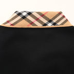 Burberry Short-Sleeve Polo Shirt with Check Collar Detail