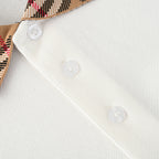 Burberry Short-Sleeve Polo Shirt with Check Collar Detail
