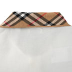 Burberry Short-Sleeve Polo Shirt with Check Collar Detail