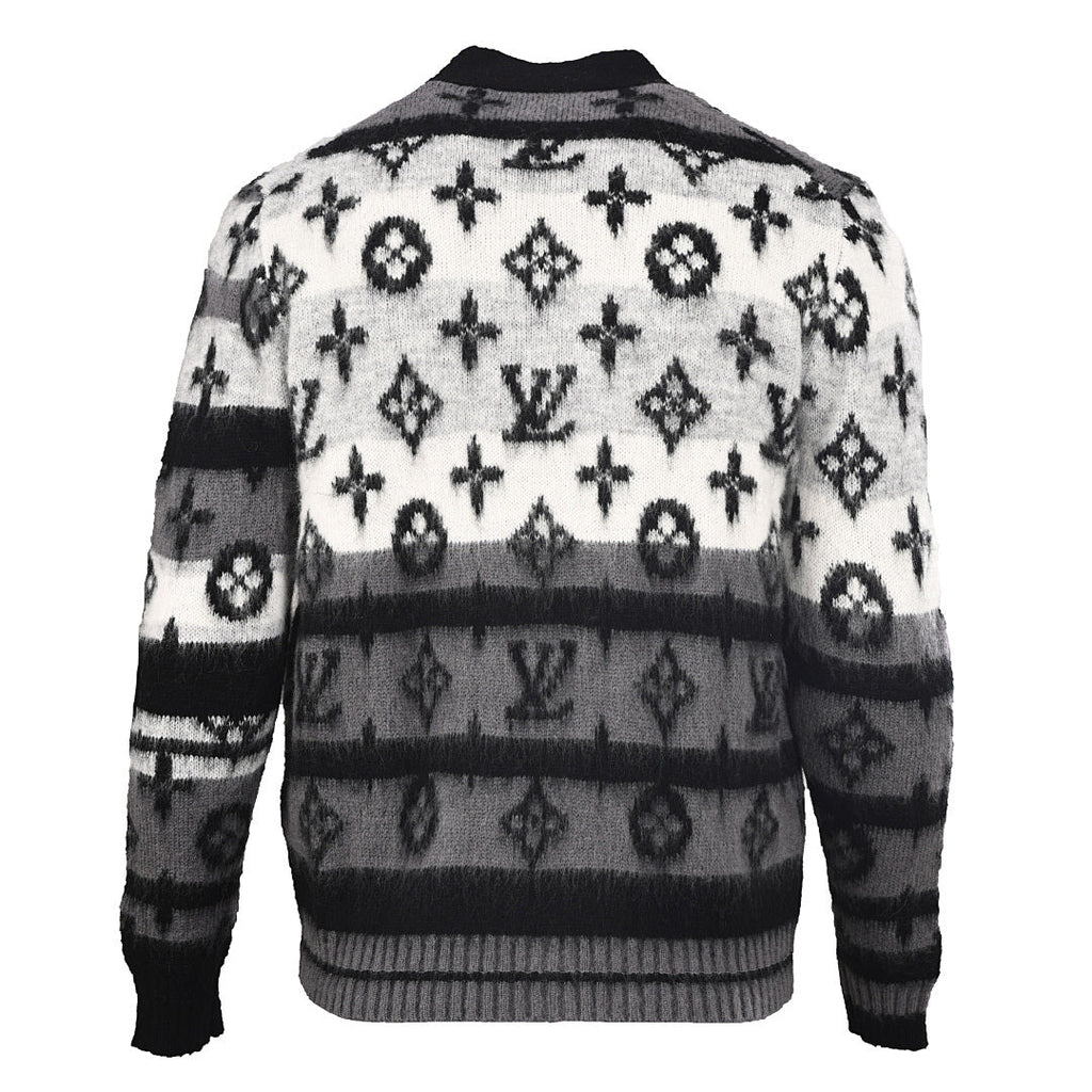Louis Vuitton Monogram Jacquard Cotton Sweatshirt – Tonal Luxury Streetwear