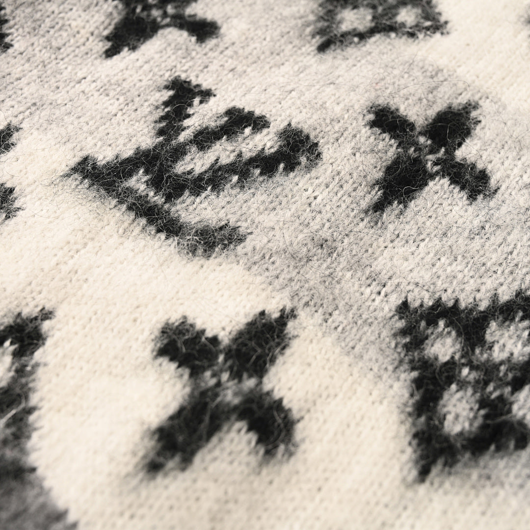 Louis Vuitton Monogram Jacquard Cotton Sweatshirt – Tonal Luxury Streetwear