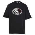 Burberry Short-Sleeve T-Shirt with Classic Check & Equestrian Knight Emblem
