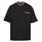 Burberry Check-Trim Neckline & Chest Pocket T-Shirt