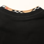 Burberry Check-Trim Neckline & Chest Pocket T-Shirt