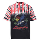 Balenciaga Hawaiian Tie-Dye Palm Tree Short-Sleeve Shirt
