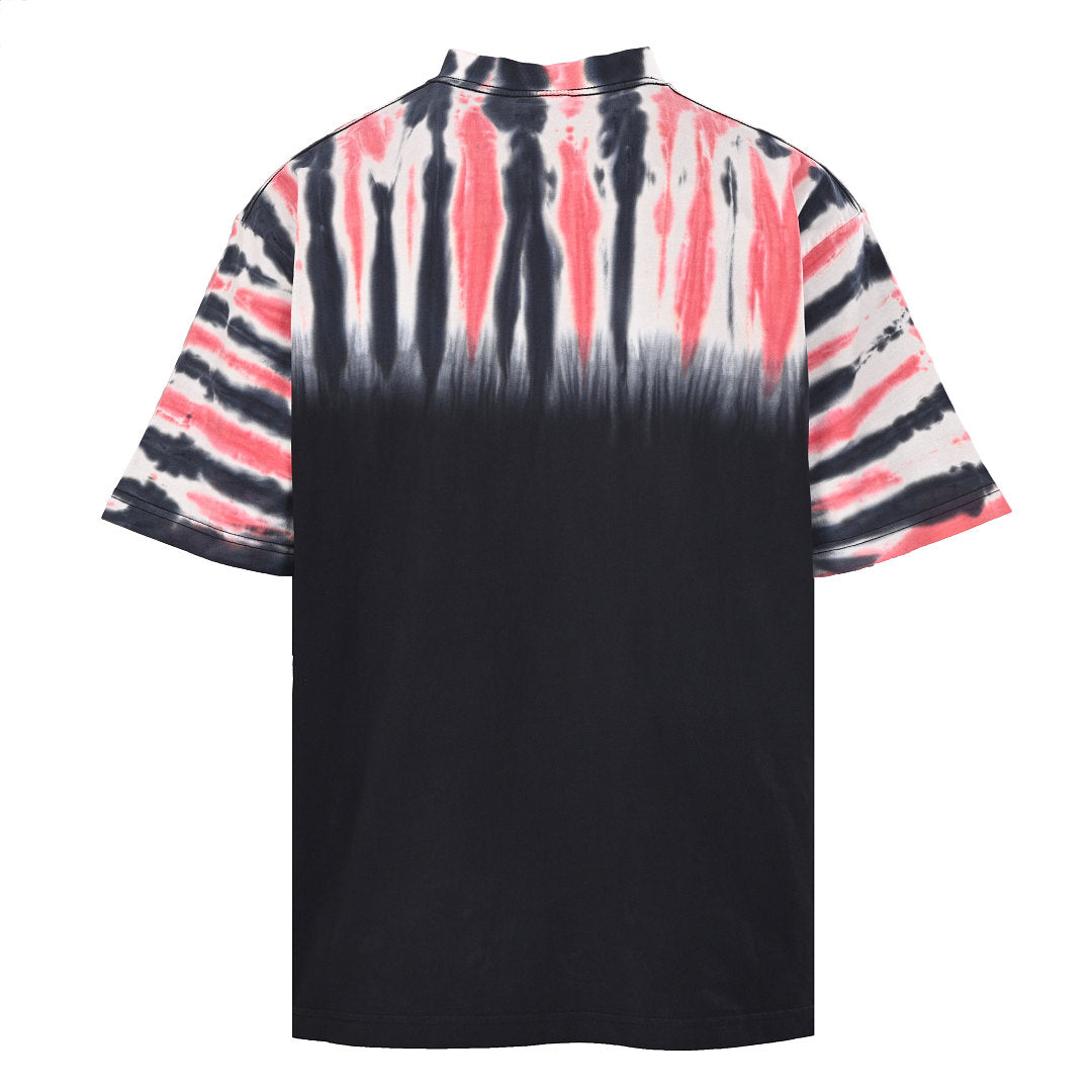 Balenciaga Hawaiian Tie-Dye Palm Tree Short-Sleeve Shirt