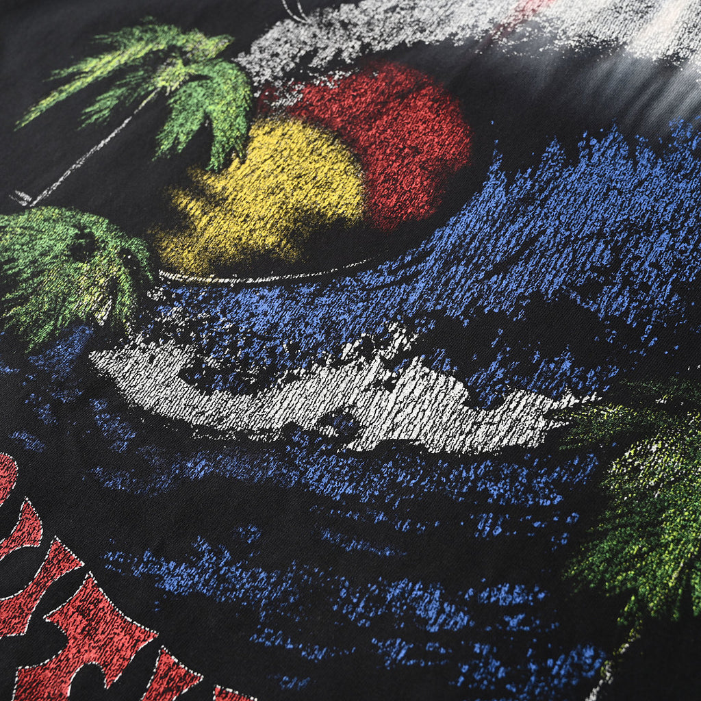 Balenciaga Hawaiian Tie-Dye Palm Tree Short-Sleeve Shirt